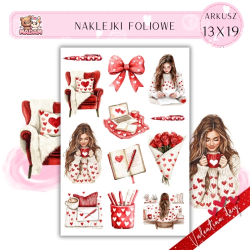 Naklejki Foliowe 13x19 Listy Miłosne – Słowa prosto z serca, które mówią więcej niż tysiąc gestów! Madam 3