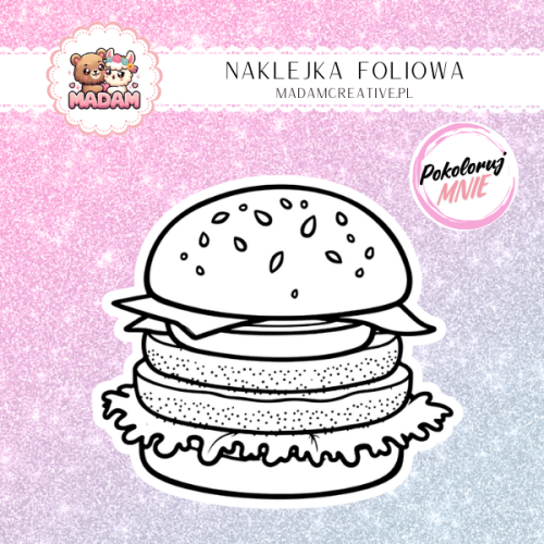 naklejka-do-kolorowania-dla-dzieci-burger-madam-creative