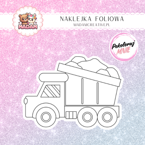 naklejka-do-kolorowania-dla-dzieci-wywrotka-madam-creative