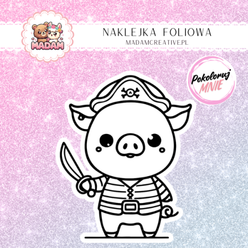 naklejka-do-kolorowania-dla-dzieci-swinka-pirat-madam-creative