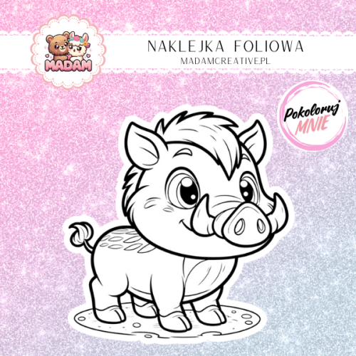 naklejka-do-kolorowania-dla-dzieci-dzik-madam-creative