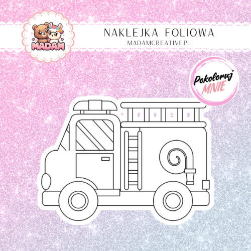 naklejka-do-kolorowania-dla-dzieci-woz-strazacki-madam-creative
