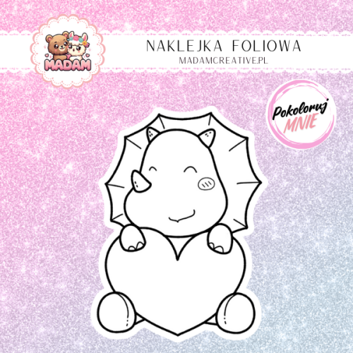 naklejka-do-kolorowania-dla-dzieci-dinozaur-serce-madam-creative