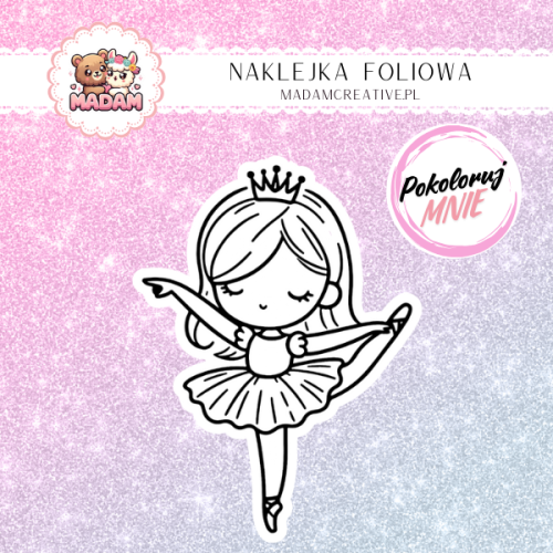 naklejka-do-kolorowania-dla-dzieci-baletnica-madam-creative