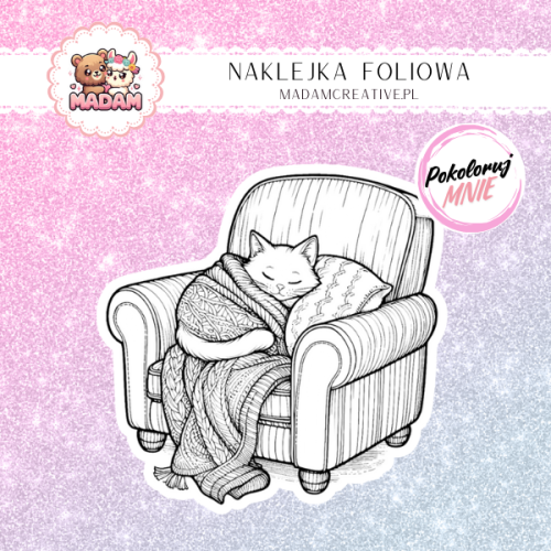 naklejka-do-kolorowania-dla-dzieci-kot-na-fotelu-madam-creative