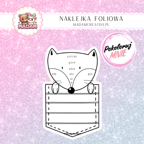 naklejka-do-kolorowania-dla-dzieci-lisek-madam-creative