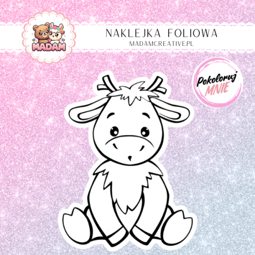 naklejka-do-kolorowania-dla-dzieci-krowa-madam-creative