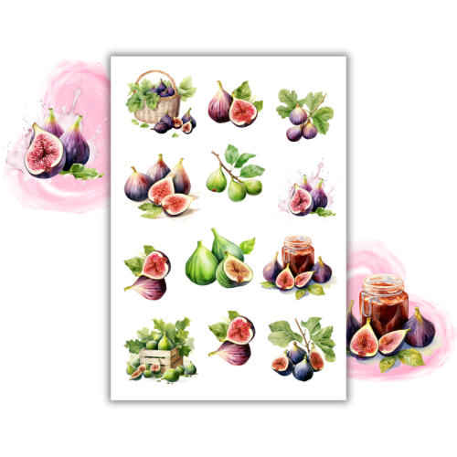 Naklejki Foliowe 13x19 Figi – Orientalne motywy i fioletowe inspiracje! Madam
