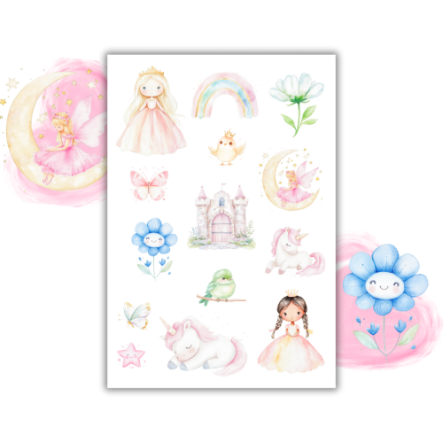 Naklejki Foliowe 13x19 Magiczna Kraina – Wróżki, zamki i czarodziejski klimat! Madam