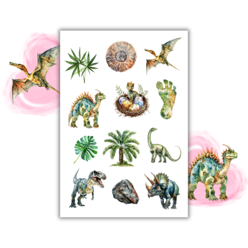 Naklejki Foliowe 13x19 Dinozaury – Duże łapy, wielkie przygody! Madam. 2