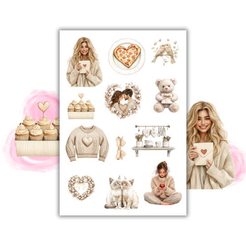 Naklejki Foliowe 13x19 Cozy Valentine – Madam Walentynkowe Inspiracje 1