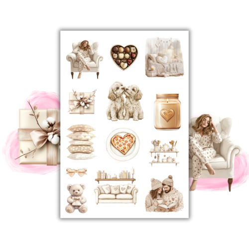 Naklejki Foliowe 13x19 Cozy Valentine – Madam Walentynkowe Inspiracje 3