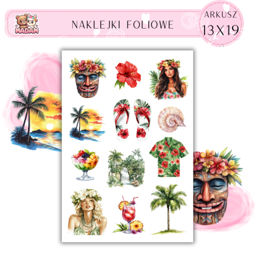 naklejki-foliowe-13x19-lato-na-hawajach-kwiaty-hibiskusa-madam-creative