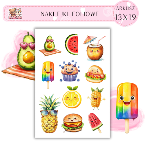 naklejki-foliowe-13x19-urocze-letnie-owoce-przekaski-madam-creative