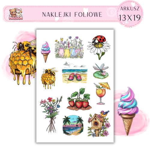 naklejki-foliowe-13x19-wiosna-lato-kwiaty-owoce-madam-creative
