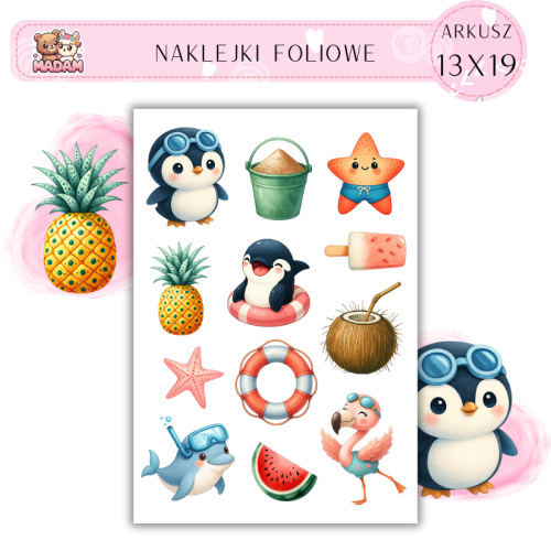 naklejki-foliowe-13x19-letni-dzien-na-plazy-slonce-piasek-madam-creative
