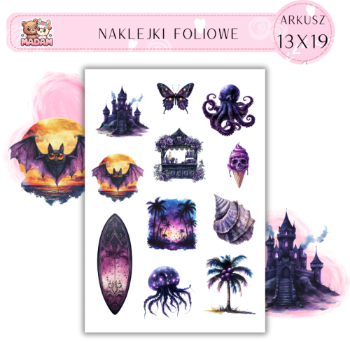 Naklejki Foliowe 13x19 Gotyckie Lato MaDan Creative