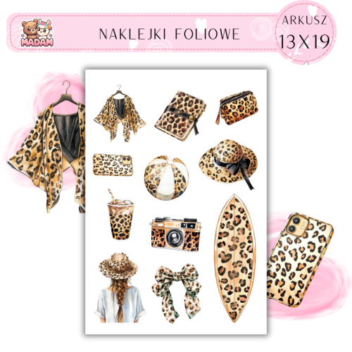 Naklejki Foliowe 13x19 Lato w Cętki  MaDam Creative