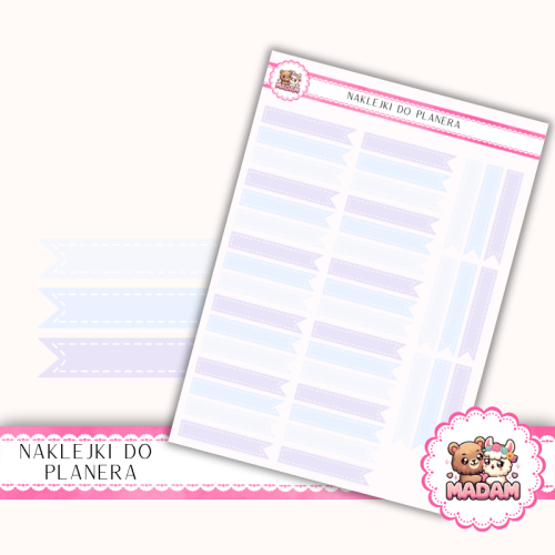 Naklejki Planerowe Flagi Zimowe 13×18 – Winter Calm – MaDam Creative