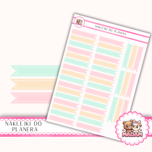 Naklejki Planerowe Flagi Letnie 13×18 – Summer Bloom – MaDam Creative