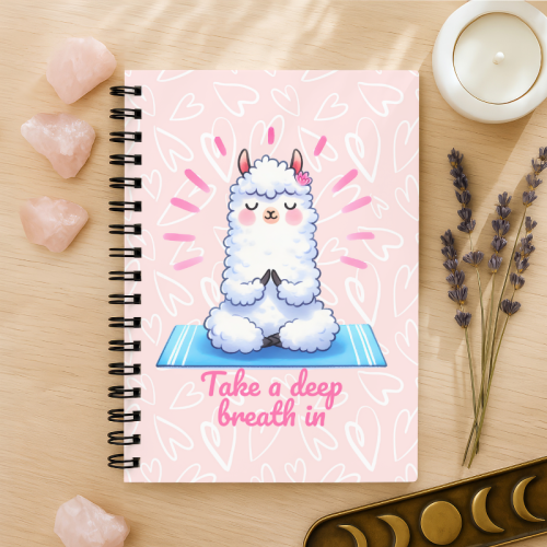 Notes A5 w kropki 80 kartek Lama Yoga Take a Deep Breath MaDam Creative