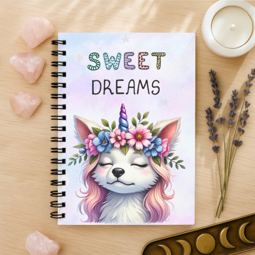 Notes A5 w kropki 80 kartek Sweet Dreams Piesek z Kwiatami MaDam Creative