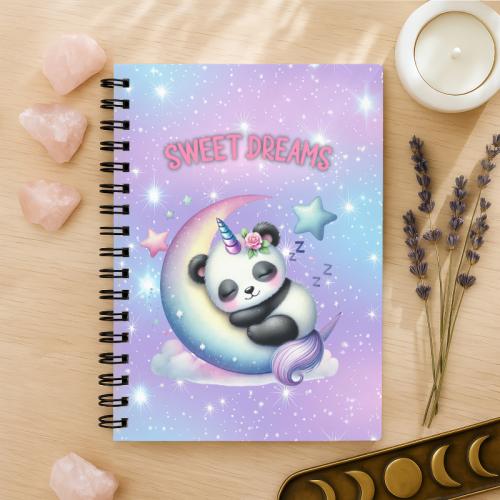 Notes A5 w kropki 80 kartek Sweet Dreams Panda Jednorożec MaDam Creative