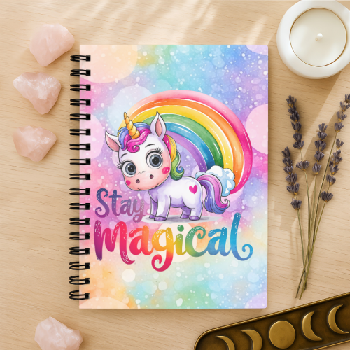 Notes A5 gładki 80 kartek Stay Magical Jednorożec Tęcza MaDam Creative