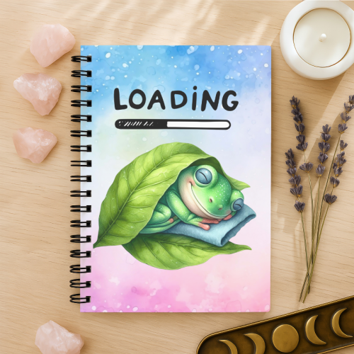 Notes A5 gładki 80 kartek Żabka Loading Funny Pastelowy MaDam Creative