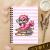 Notes A5 w gładki 80 kartek Flaming z Książkami Różowy MaDam Creative