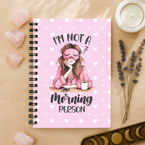 Notes A5 gładki 80 kartek I’m Not a Morning Person Dziewczyna MaDam Creative