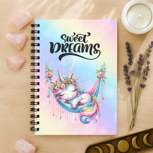 Notes A5 w kratkę 80 kartek Sweet Dreams Jednorożec Tęczowy MaDam Creative
