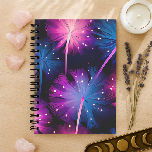 Notes A5 gładki 80 kartek Dmuchawiec Neonowe Wzory MaDam Creative