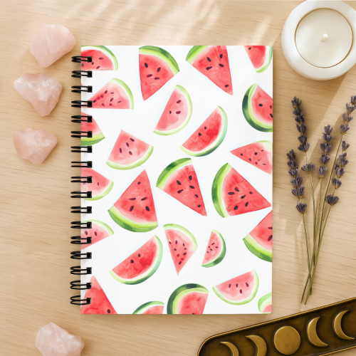 Notes A5 w kropki 80 kartek Arbuzowy Wzór Letni Owocowy MaDam Creative