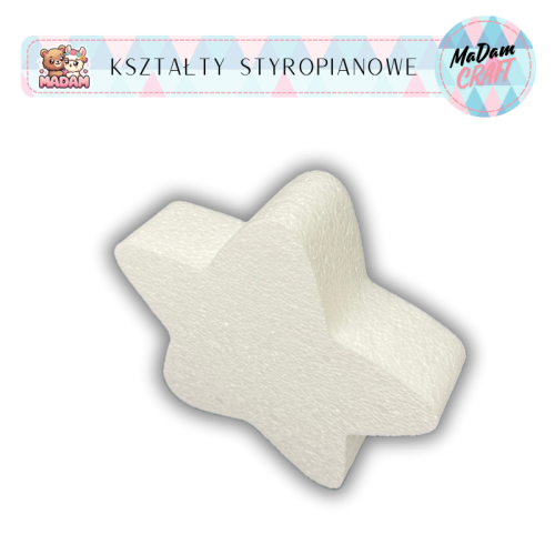 Baza styropianowa Gwiazdka Stojąca 20 cm, MaDam Creative