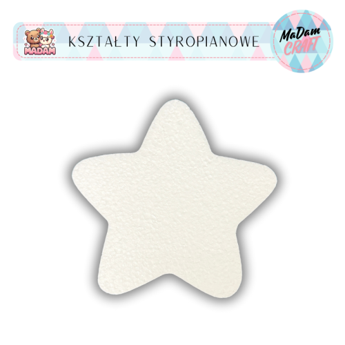 Baza styropianowa Gwiazdka Stojąca 15 cm, MaDam Creative