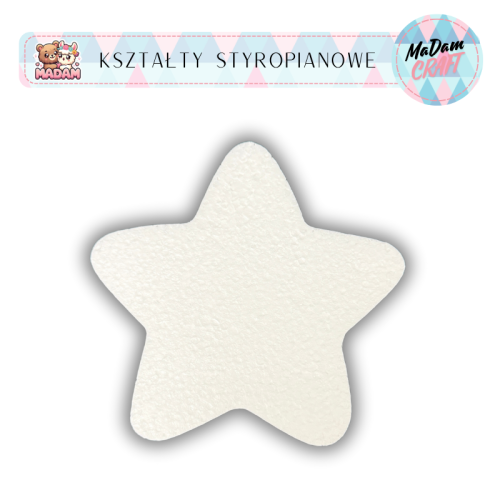 Baza styropianowa Gwiazdka 10 cm Boże Narodzenie MaDam Creative