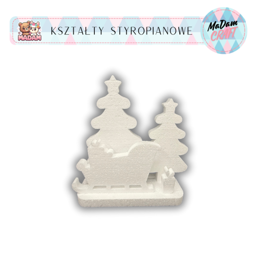 Baza styropianowa Świąteczna Scena 3D Boże Narodzenie, MaDam Creative
