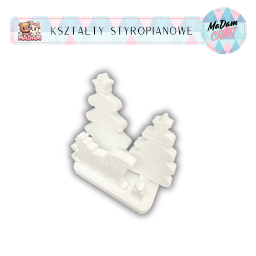 Baza styropianowa Świąteczna Scena 3D Boże Narodzenie, MaDam Creative