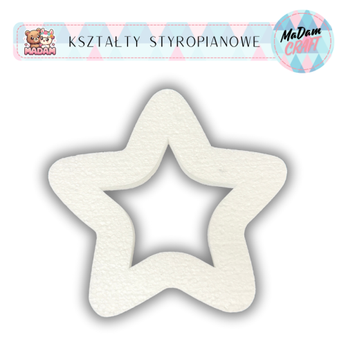 Baza styropianowa Gwiazdka Obręcz 30cm, MaDam Creative