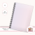 Notes A5 w kratkę 80 kartek Gradient Pastelowy Różowo-Lawendowy MaDam Creative