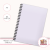 Notes A5 gładki 80 kartek Jednokolorowy Pudrowy Lawendowy Pastel MaDam Creative
