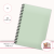Notes A5 w kropki 80 kartek Jednokolorowy Pastelowy Zielony Szałwiowy MaDam Creative