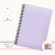Notes A5 gładki 80 kartek Jednokolorowy Pastelowy Lawendowy MaDam Creative