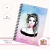 Notes A5 w kratkę 80 kartek Dziewczyna z Gumą Pastelowy Styl MaDam Creative