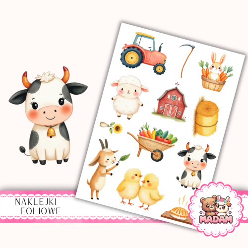 Naklejki foliowe 13x19 Życie na Farmie MaDam Creative