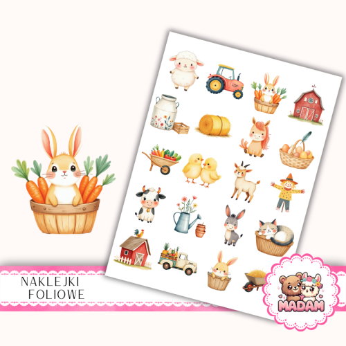 Naklejki foliowe 13x19 Życie na Farmie vol. 2 MaDam Creative