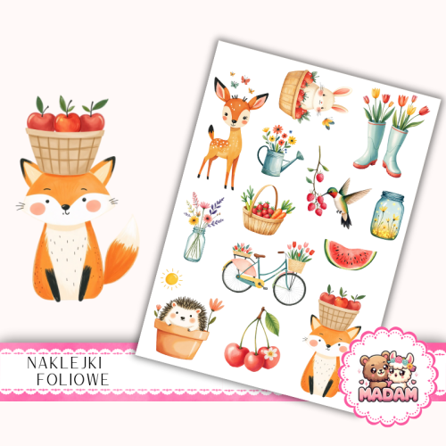 Naklejki foliowe 13x19 Wiosna MaDam Creative