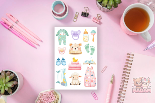 Naklejki foliowe 13x19 Dla Noworodka MaDam Creative