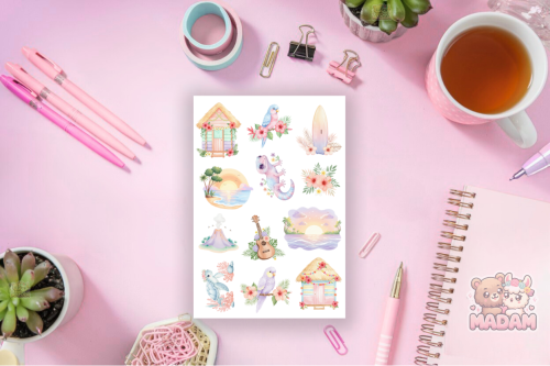 Naklejki foliowe 13x19 Hawaje MaDam Creative
